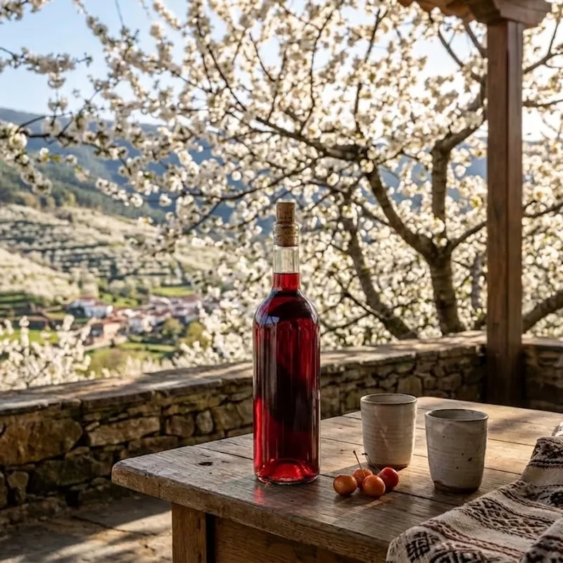 Vino de pitarra casero, bebida tradicional del Valle del Jerte