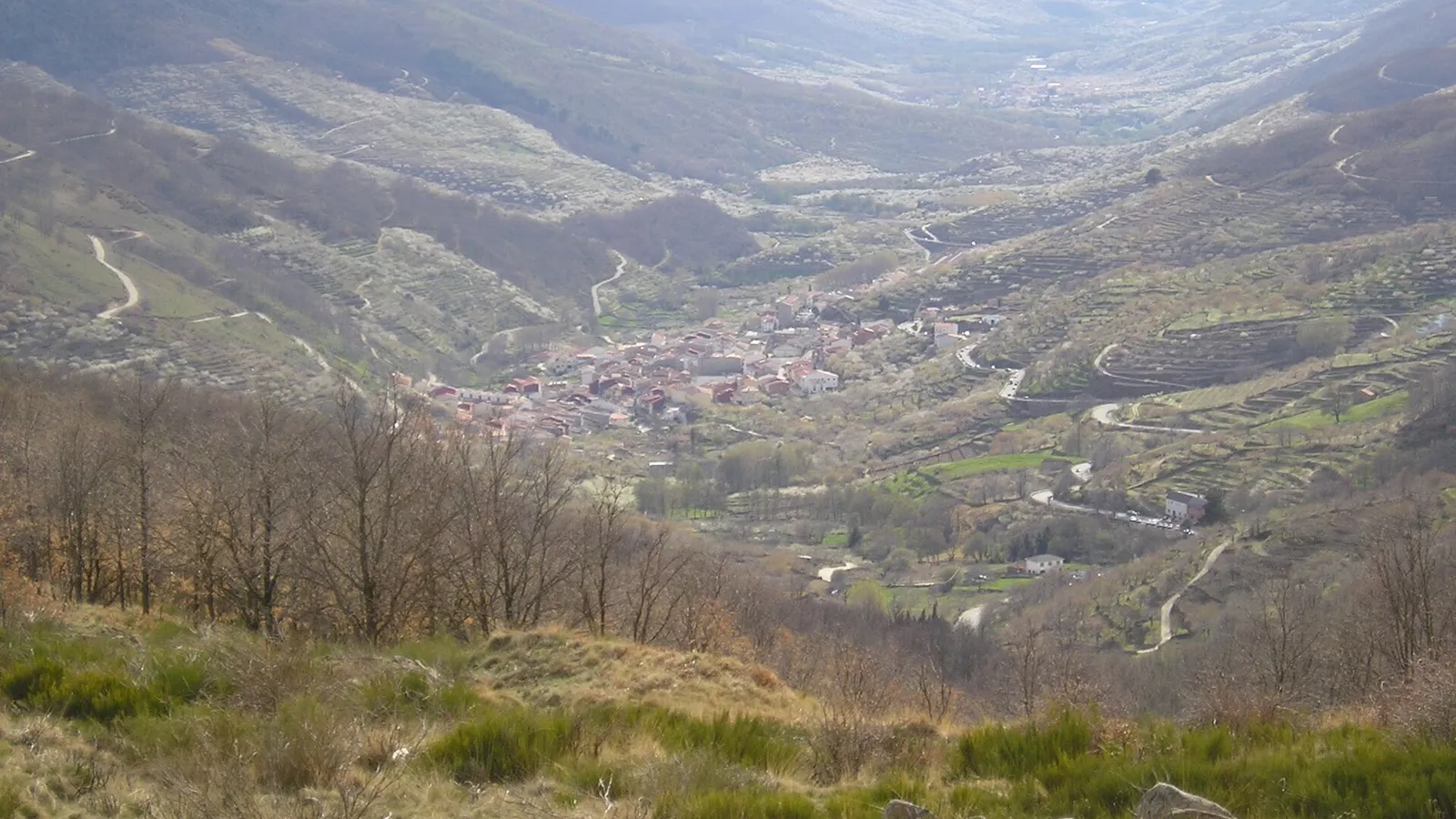 Camino de montaña de la Ruta de las Juderías, en el Valle del Jerte